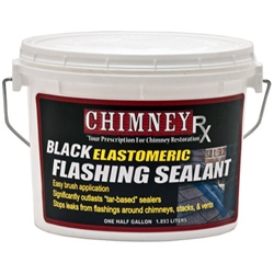 ChimneyRx Black Elastomeric Flashing Sealant - 1/2 Gallon